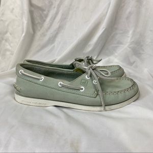 Sperry Topsider Light Blue Boat Shoes size 6.5